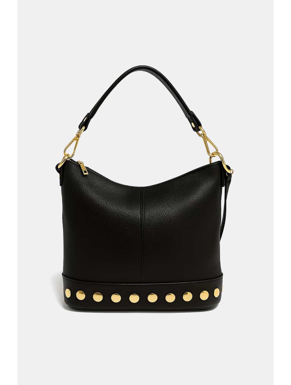 Sac Porté Épaule En Cuir Vachette Grainé 4197 NÉOLA-Noir