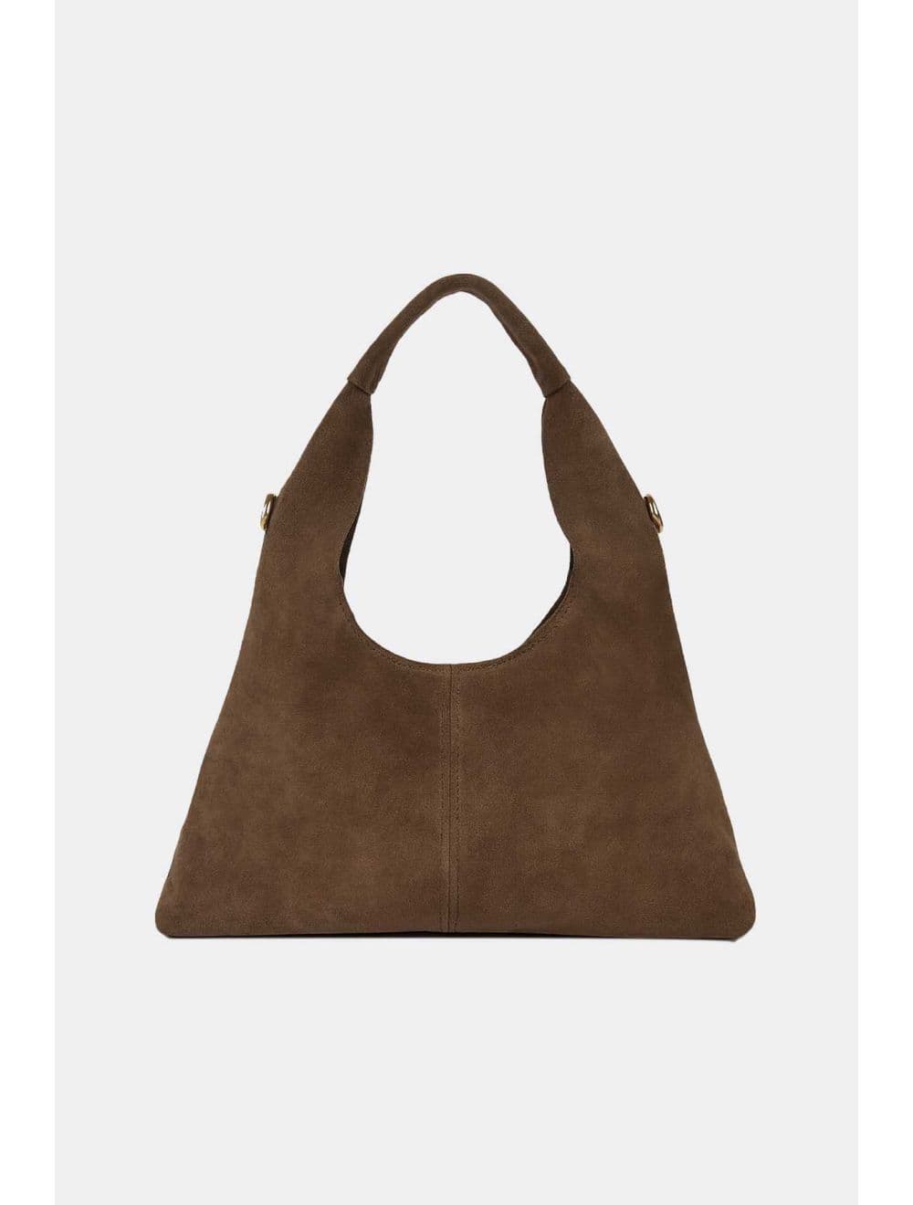 Sac Porté Épaule En Croûte Cuir Vachette 4215 MALORIE SUÈDE-Taupe