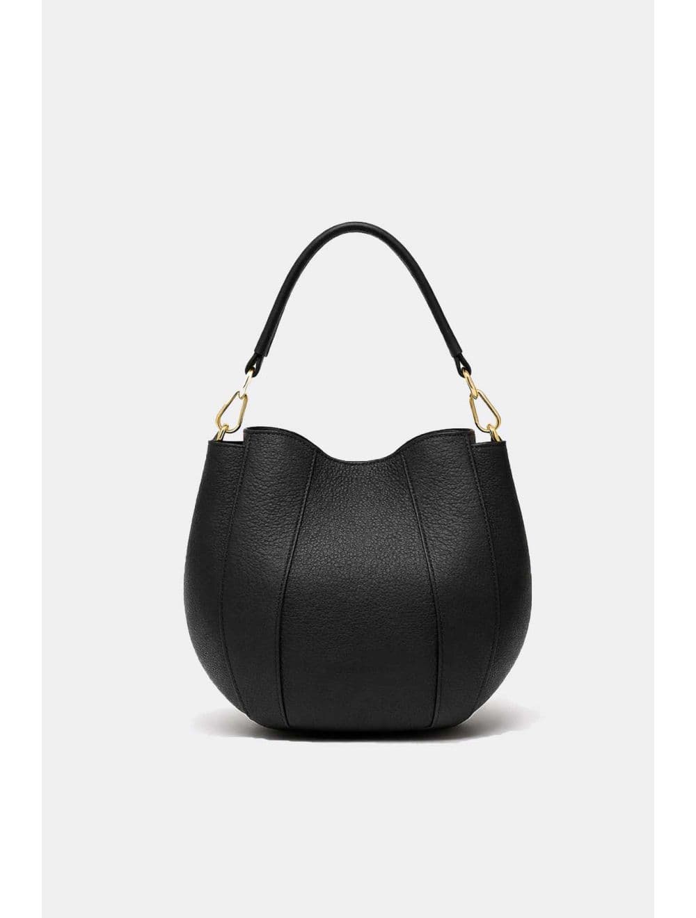 Sac Porté Épaule En Cuir Vachette Grainé 4204 ODÉLIA-NOIR