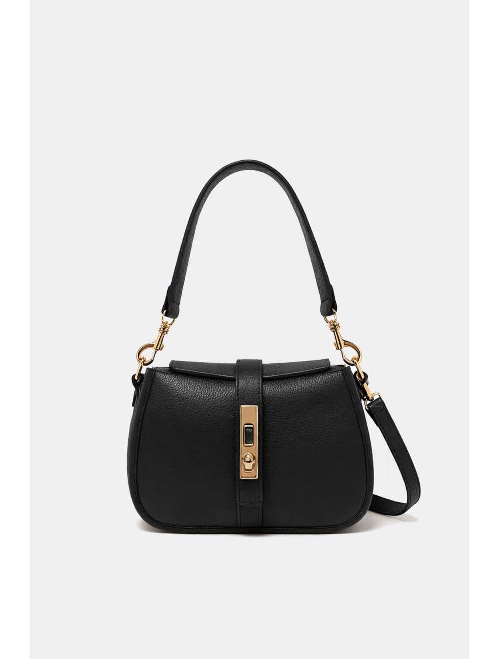 Sac Porté Épaule En Cuir Vachette Grainé 4203 CERISE-NOIR