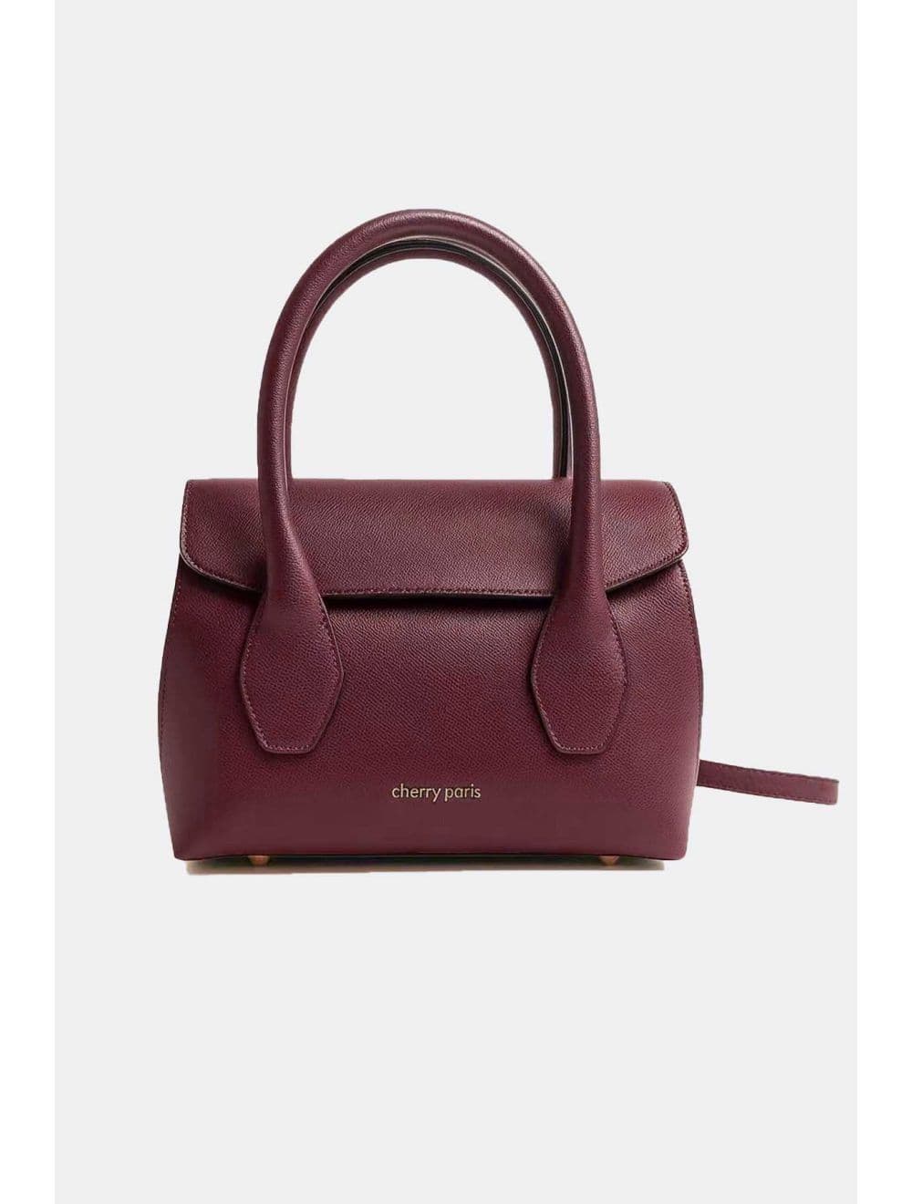 Sac Porté Main En Croûte Cuir Vachette Suède SAMANTHA PALMELLATO 4194-Bordeaux