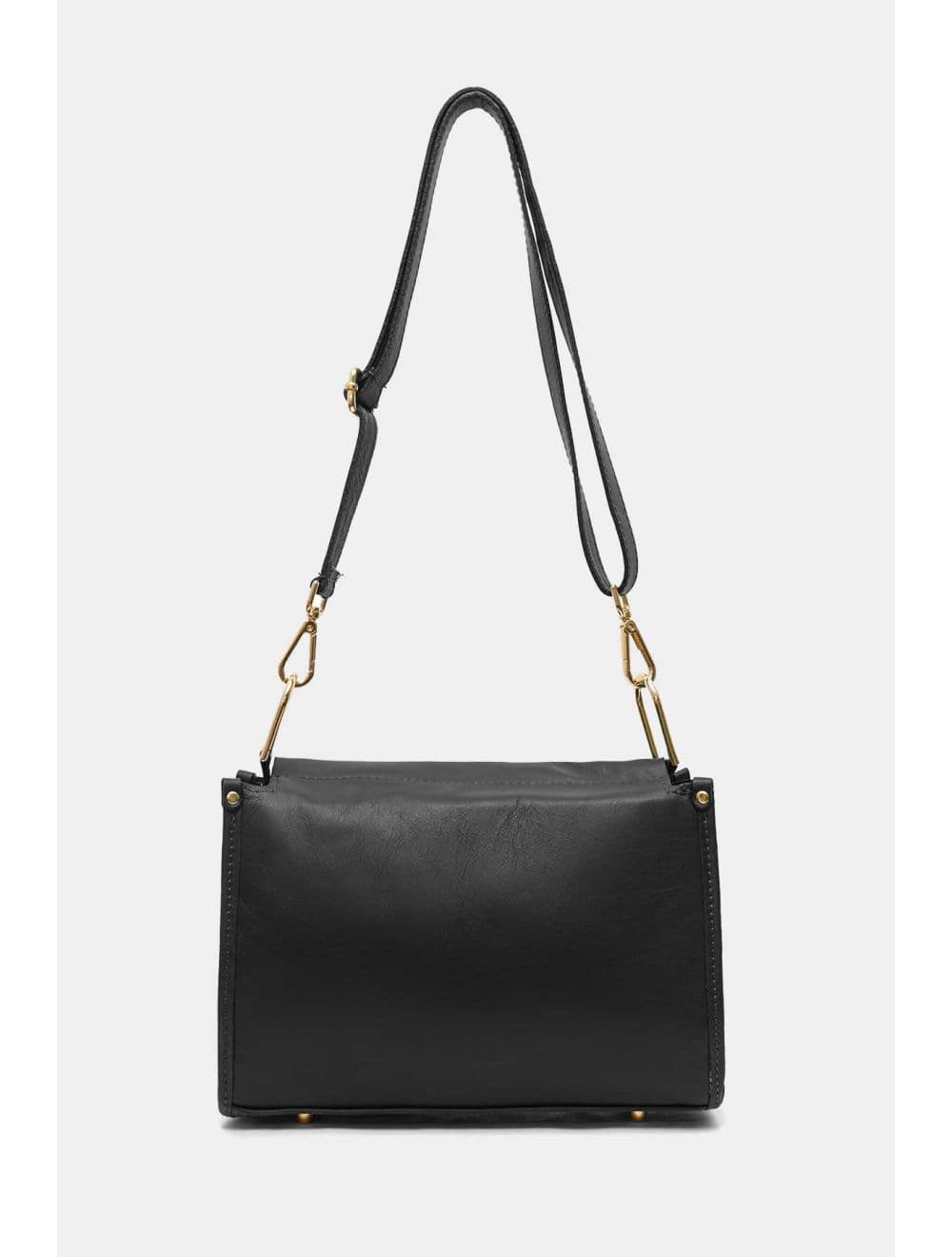 Sac Bandoulière Porté Croisé Forme Seau En Cuir De Vachette 4183 TAÏS-Noir