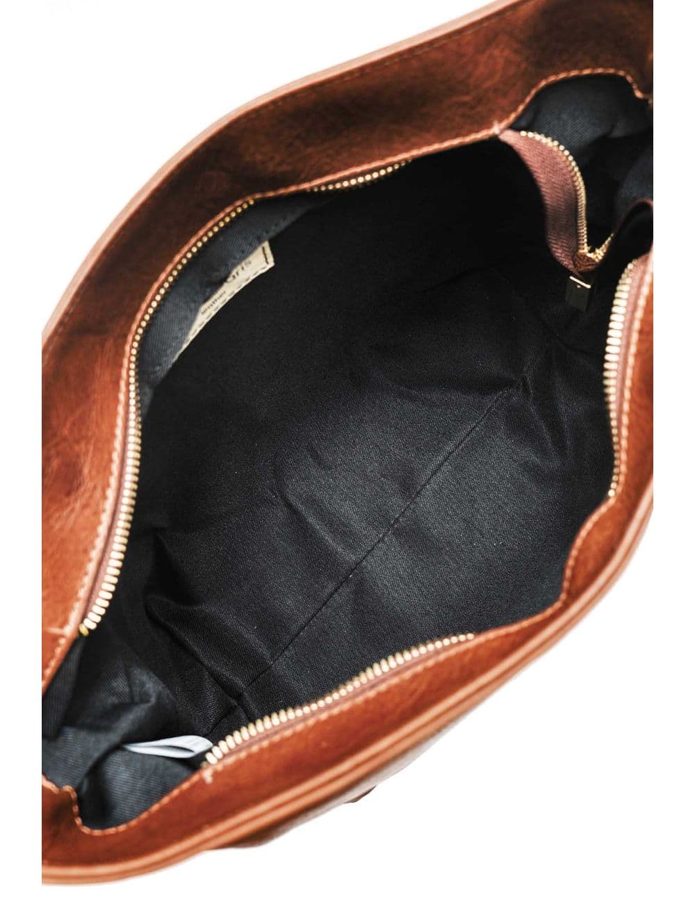 Sac Bandoulière Porté Croisé Forme Seau En Cuir De Vachette 4182 ARMANCE-Marron