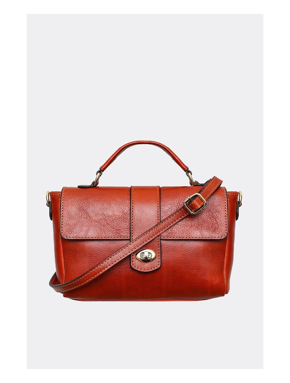 Sac Cartable Avec Poignée En Cuir Vachette Collet-CECILIA 4045-CAMEL