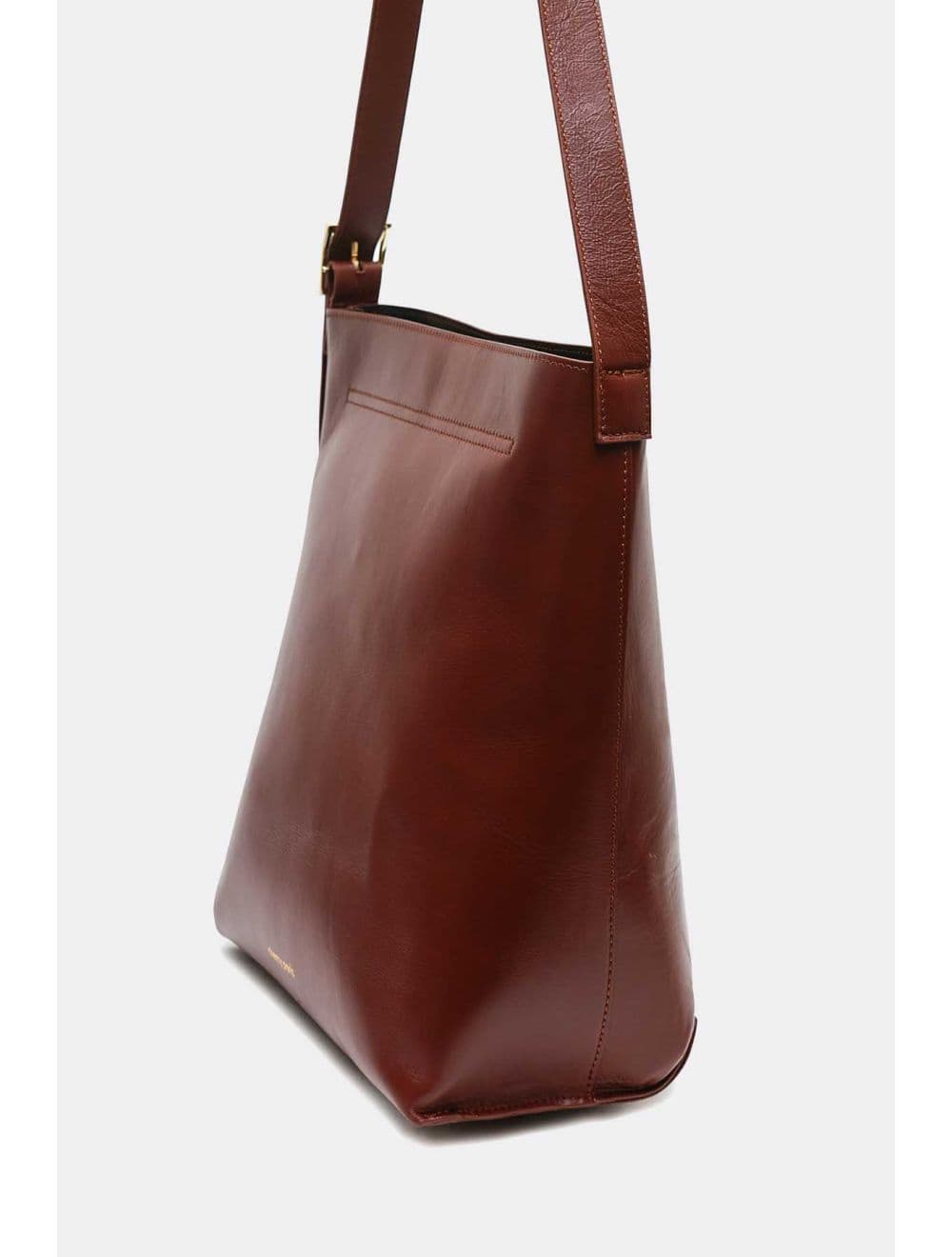 Sac Cabas Forme Seau En Cuir de Vachette 4185 AMELIE-Marron