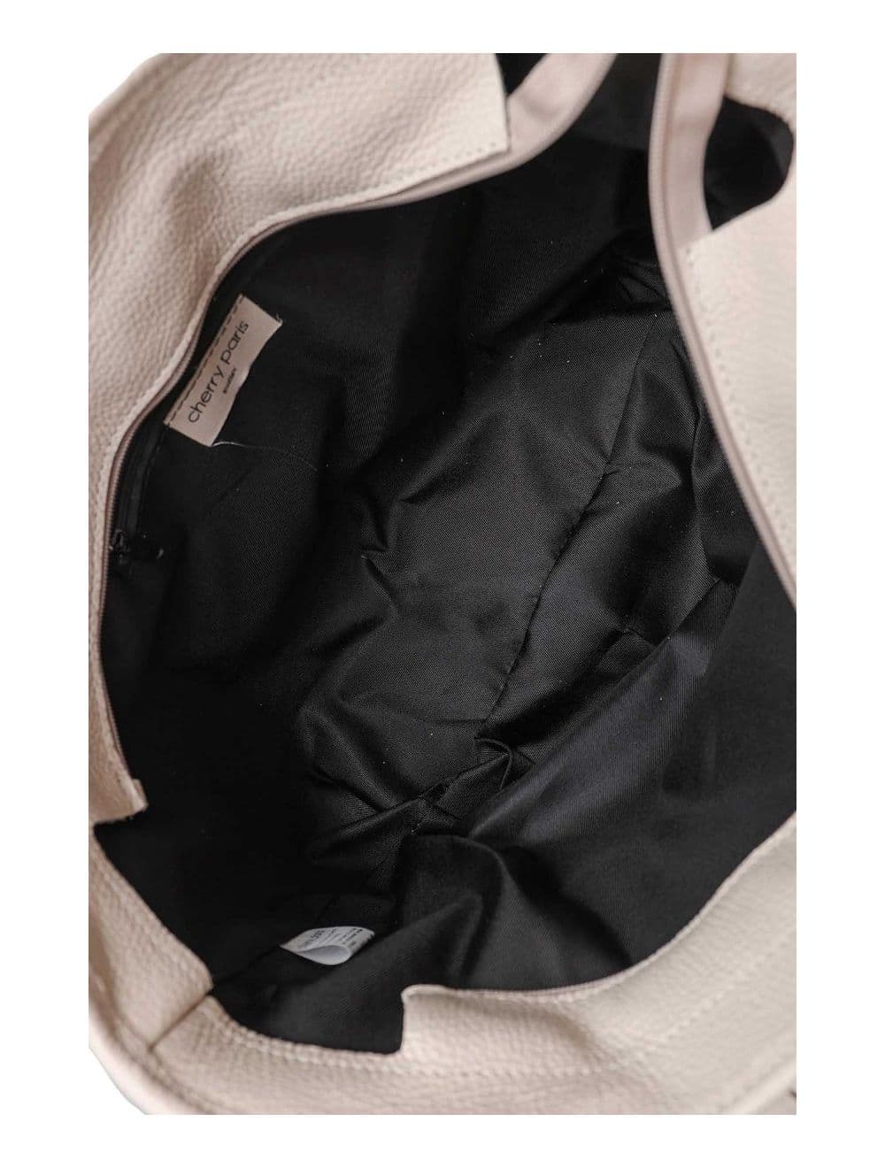 Sac Cabas Raphia et Cuir Vachette Grainé 4133C SATINE RAPHIA-Beige