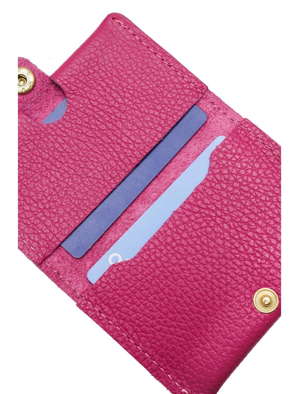 Porte-cartes en cuir de vachette grainée-4905 ERINE GRAINÉ-Fushia