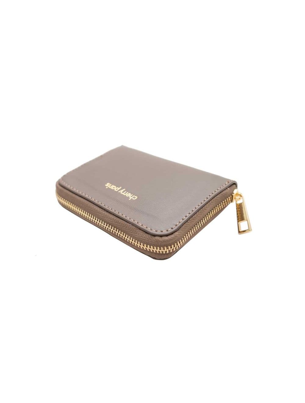 Porte-monnaie En Croûte Cuir Vachette Imprimé Box YUNA BOX 4901B-Taupe