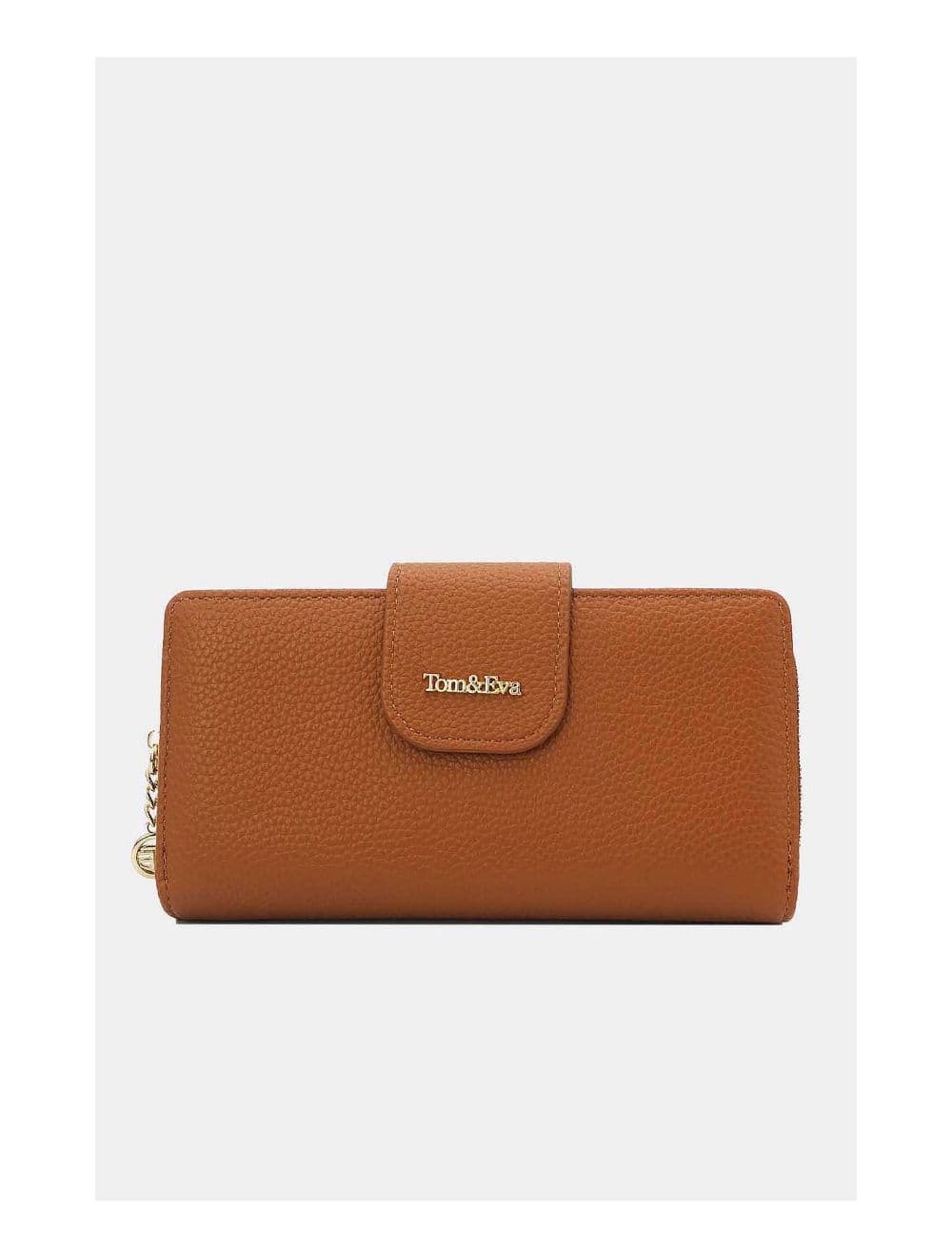 Portefeuille Effet Cuir Grainé 24P-5980-Marron