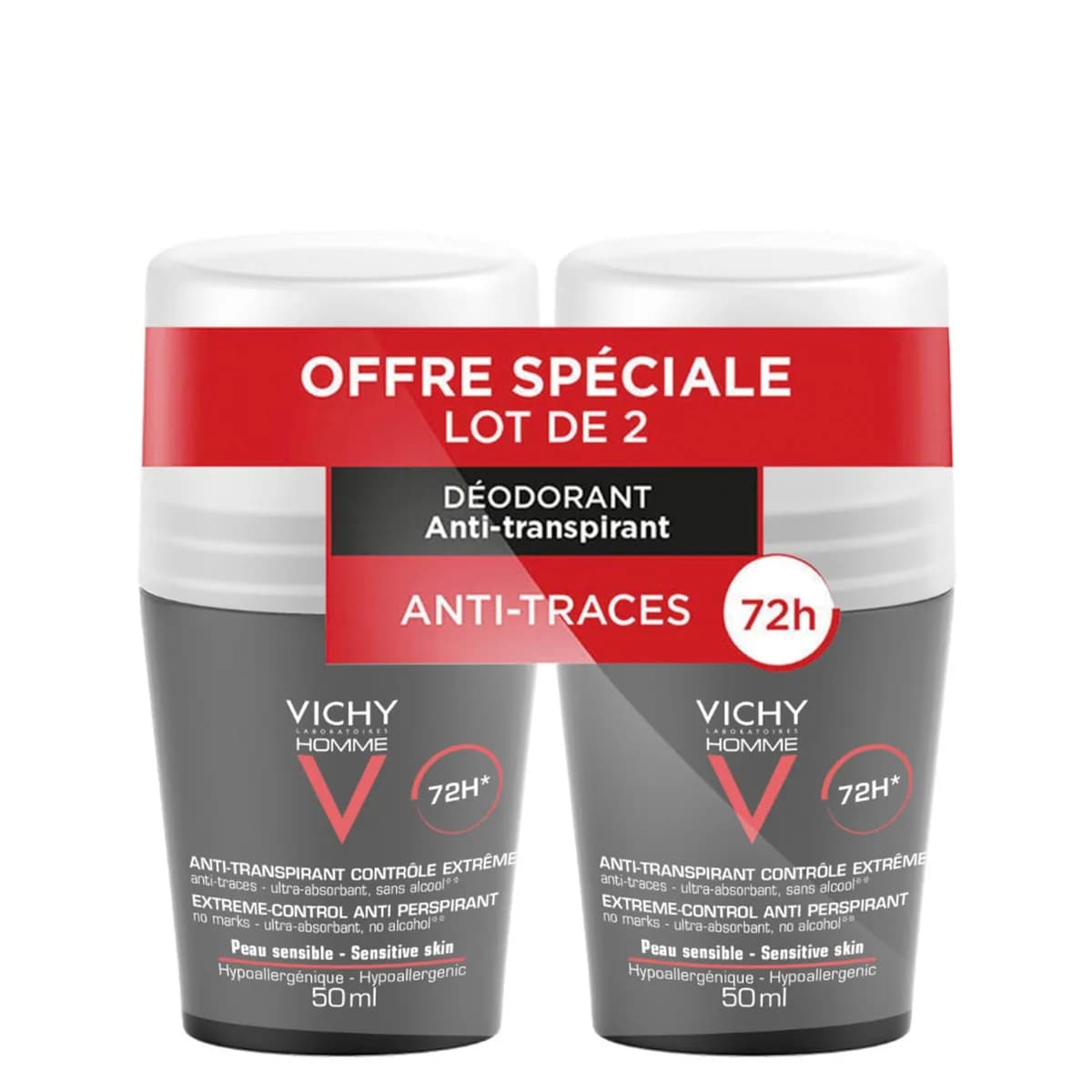 Anti-Transpirant 72H pour Homme