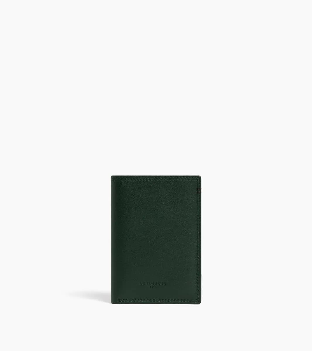 Porte cartes vertical Martin en cuir lisse – Green Malachite Arabica