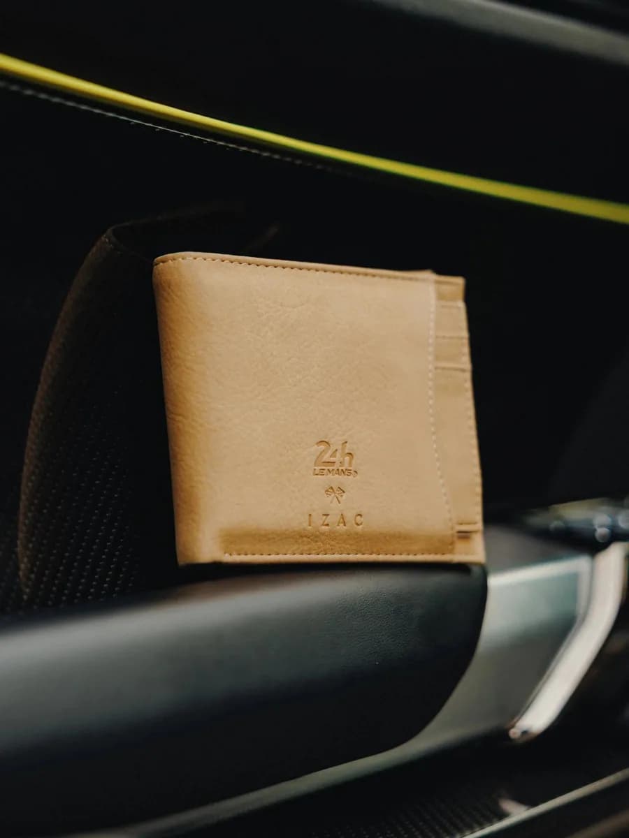 Portefeuille avec porte cartes camel 24h Le Mans