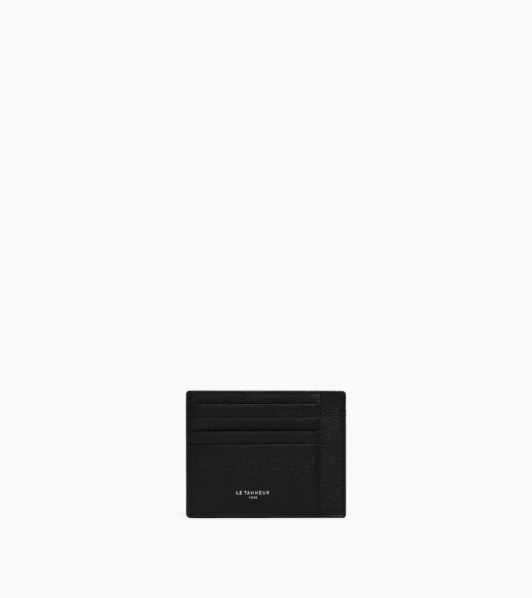Porte papiers Lucien en cuir grainé – Black