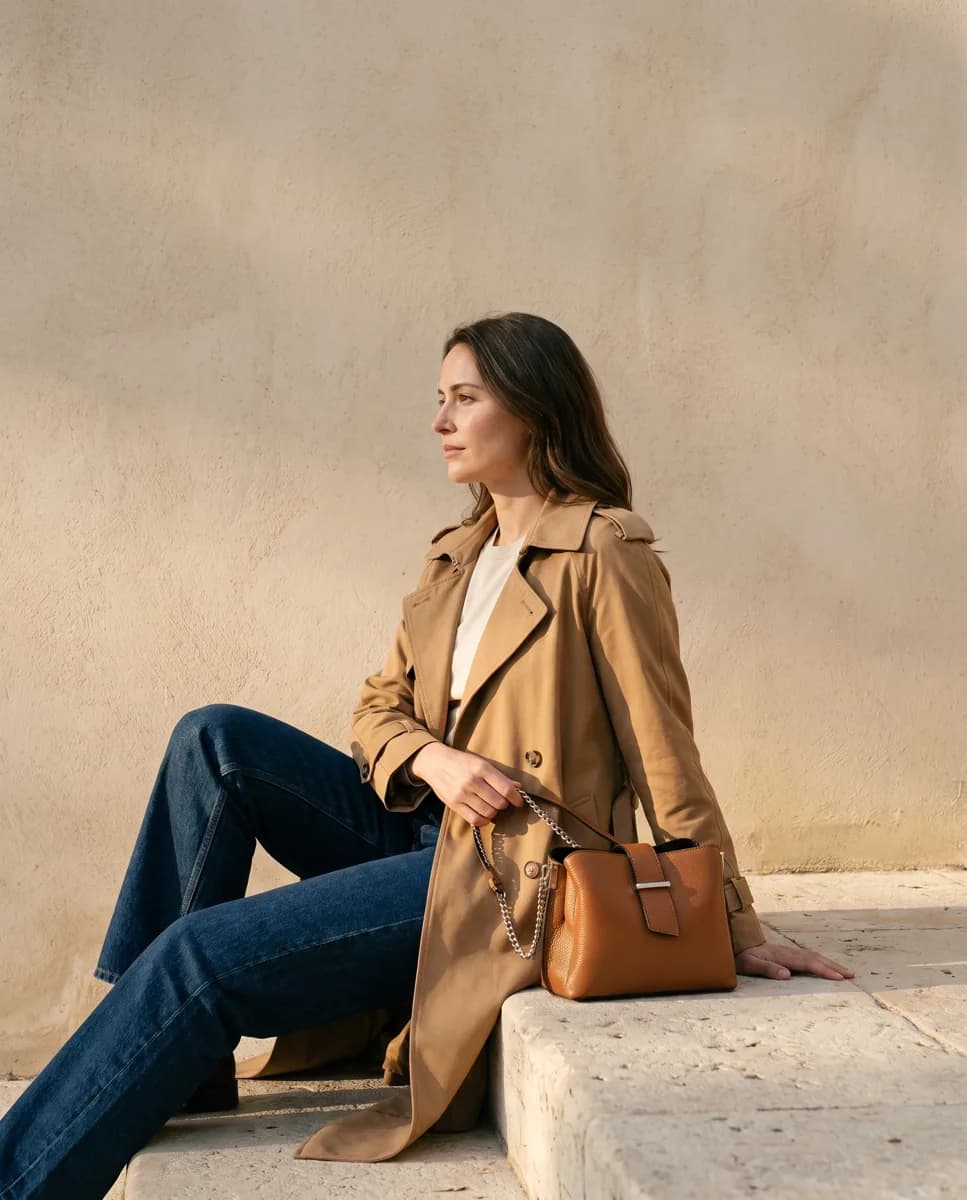 Sac à main Séraphine Cognac