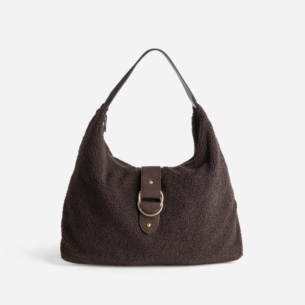 Sac Hobo marron sherpa
