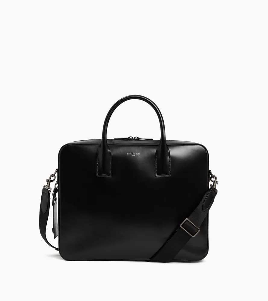 Porte documents 14" Emile en cuir lisse business effet box