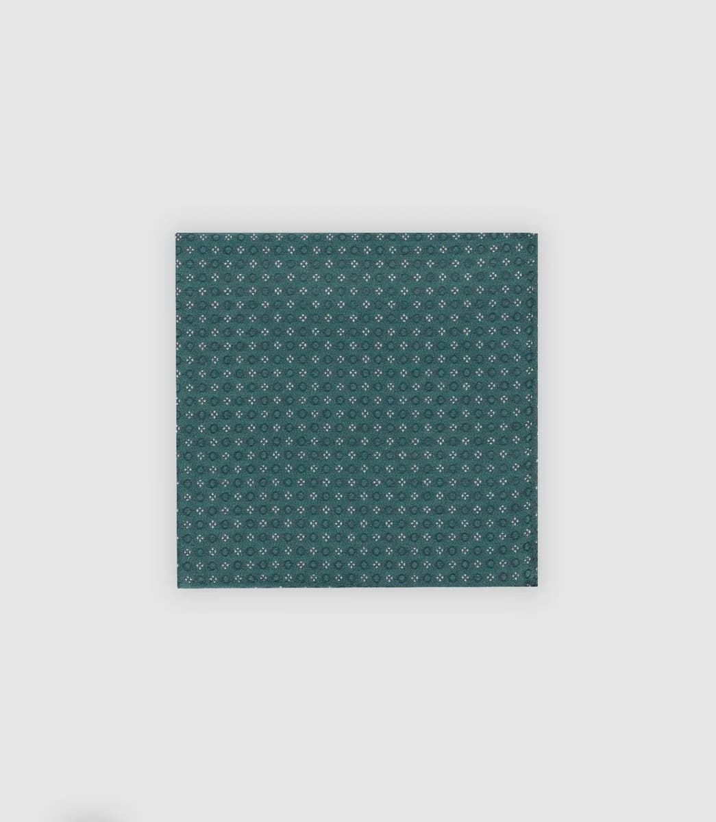 Pochette à motifs verte