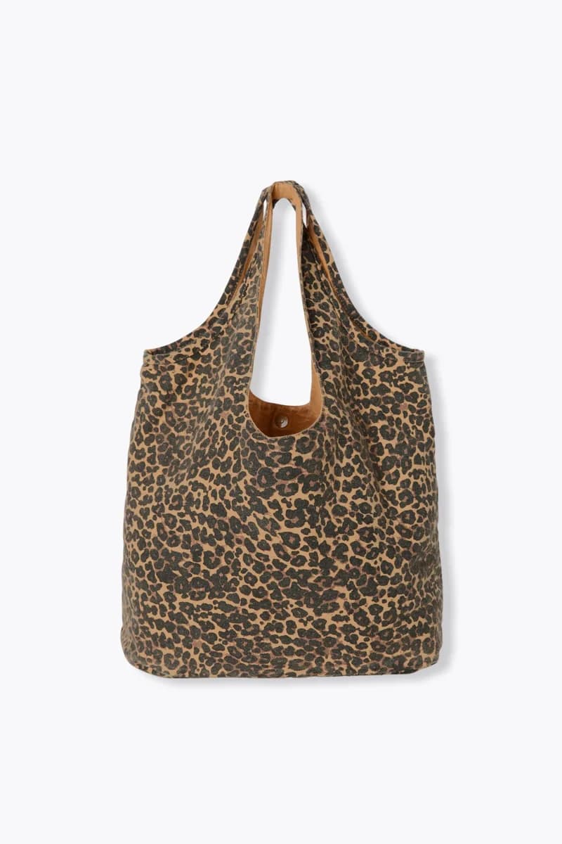 Sac en toile léopard Femme