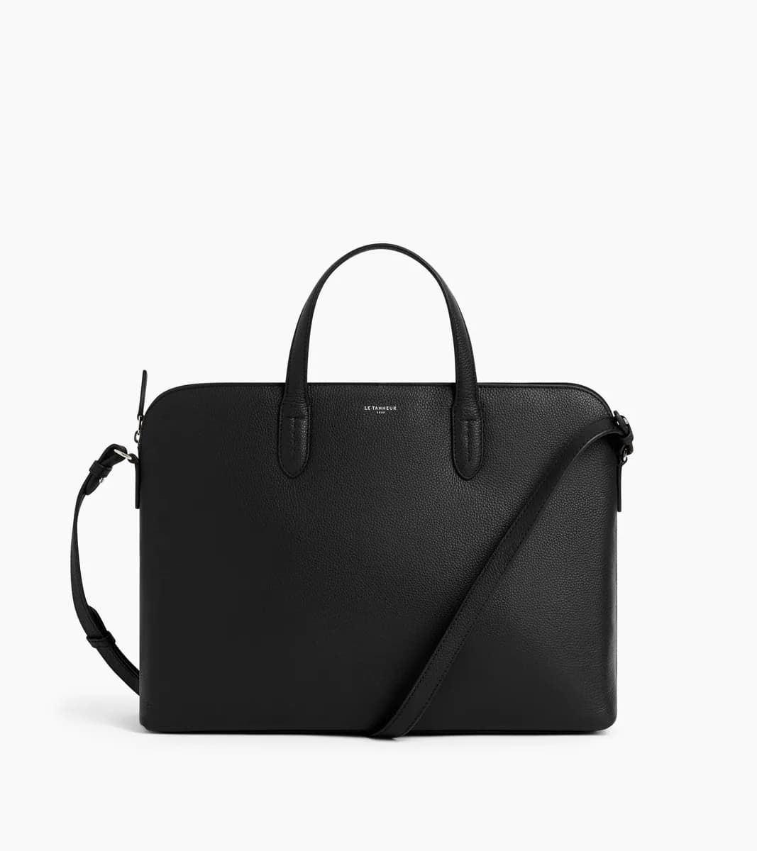 Porte documents 1 soufflet 15" Sophie en cuir grainé – Black