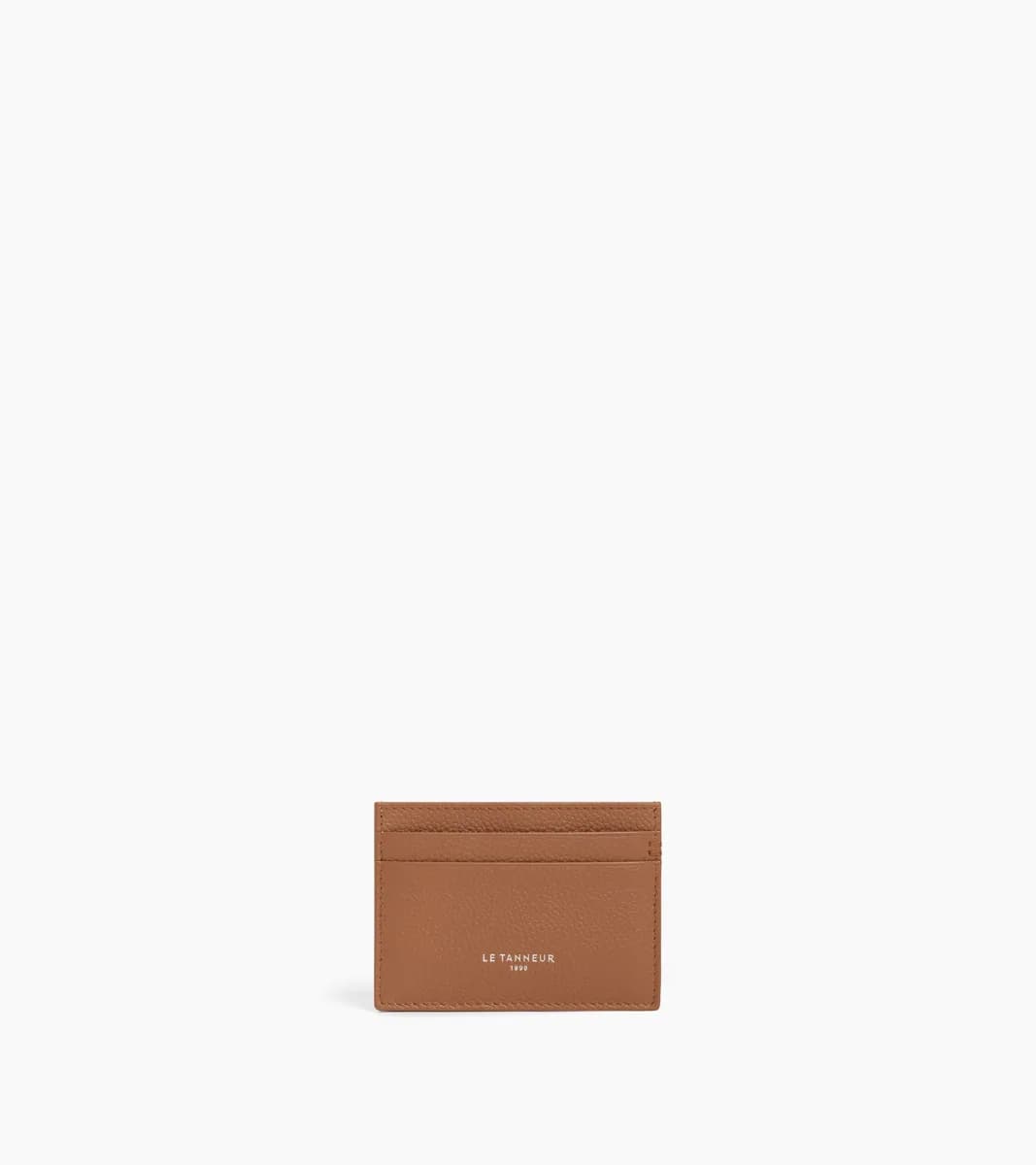 Porte cartes Lucien en cuir grainé – Tan Brown
