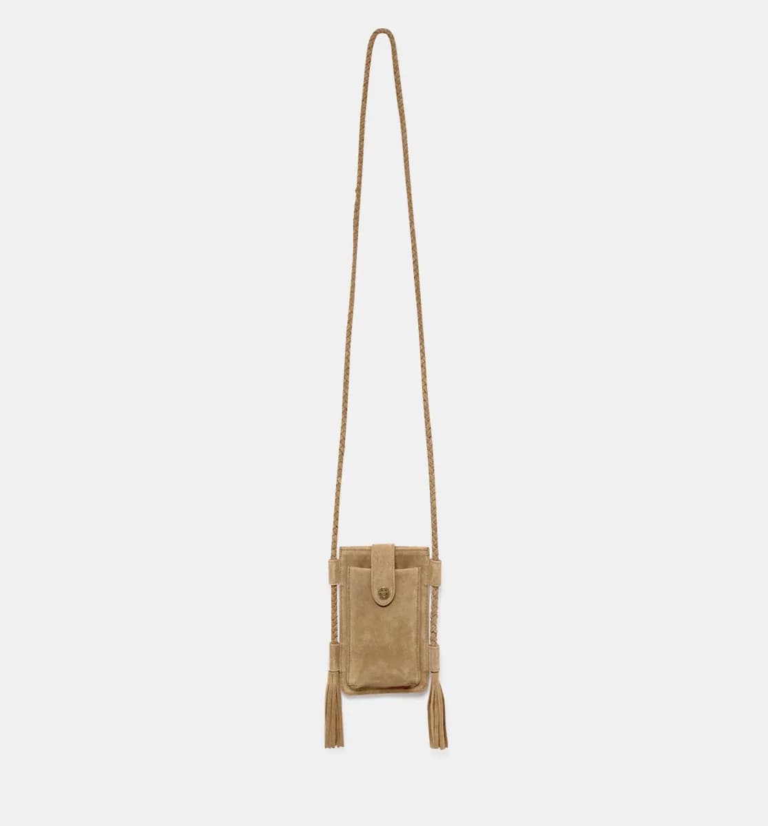 Pochette en cuir suédé Femme