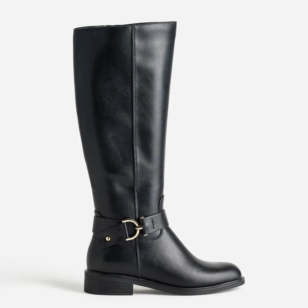 Botte noire boucle cheville