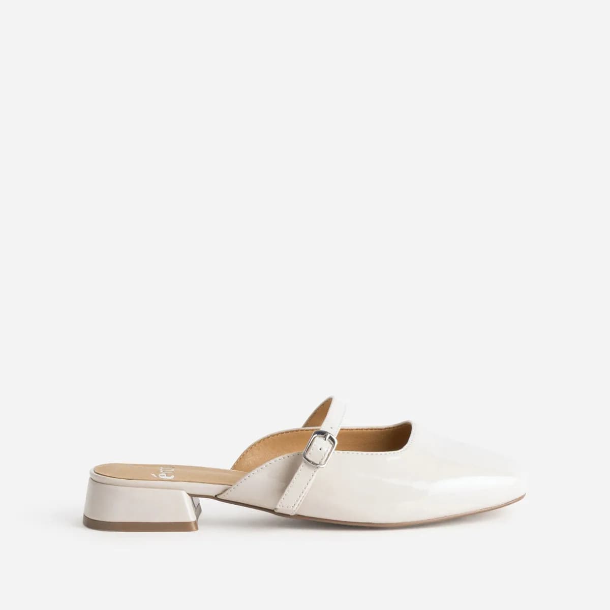 Babies mule beige vernie