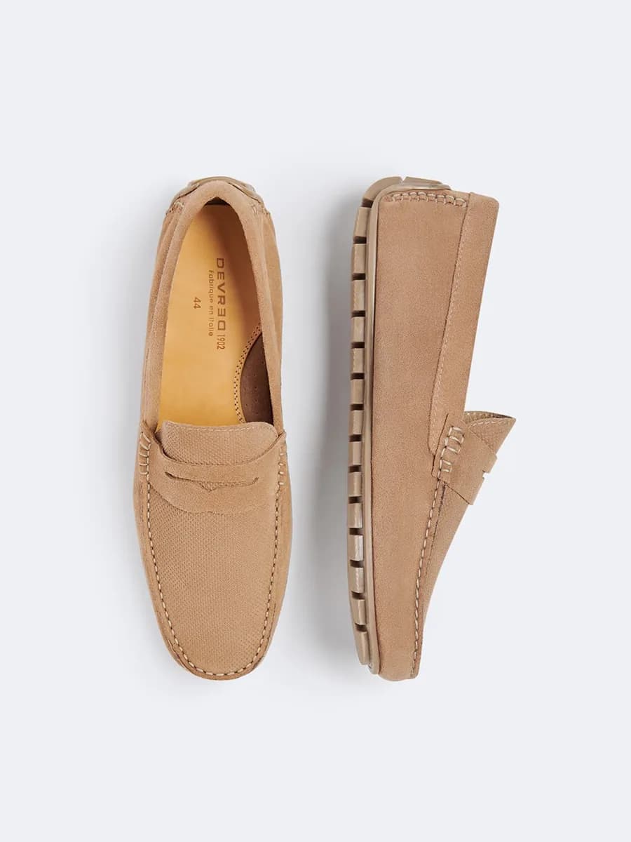 Mocassins en cuir