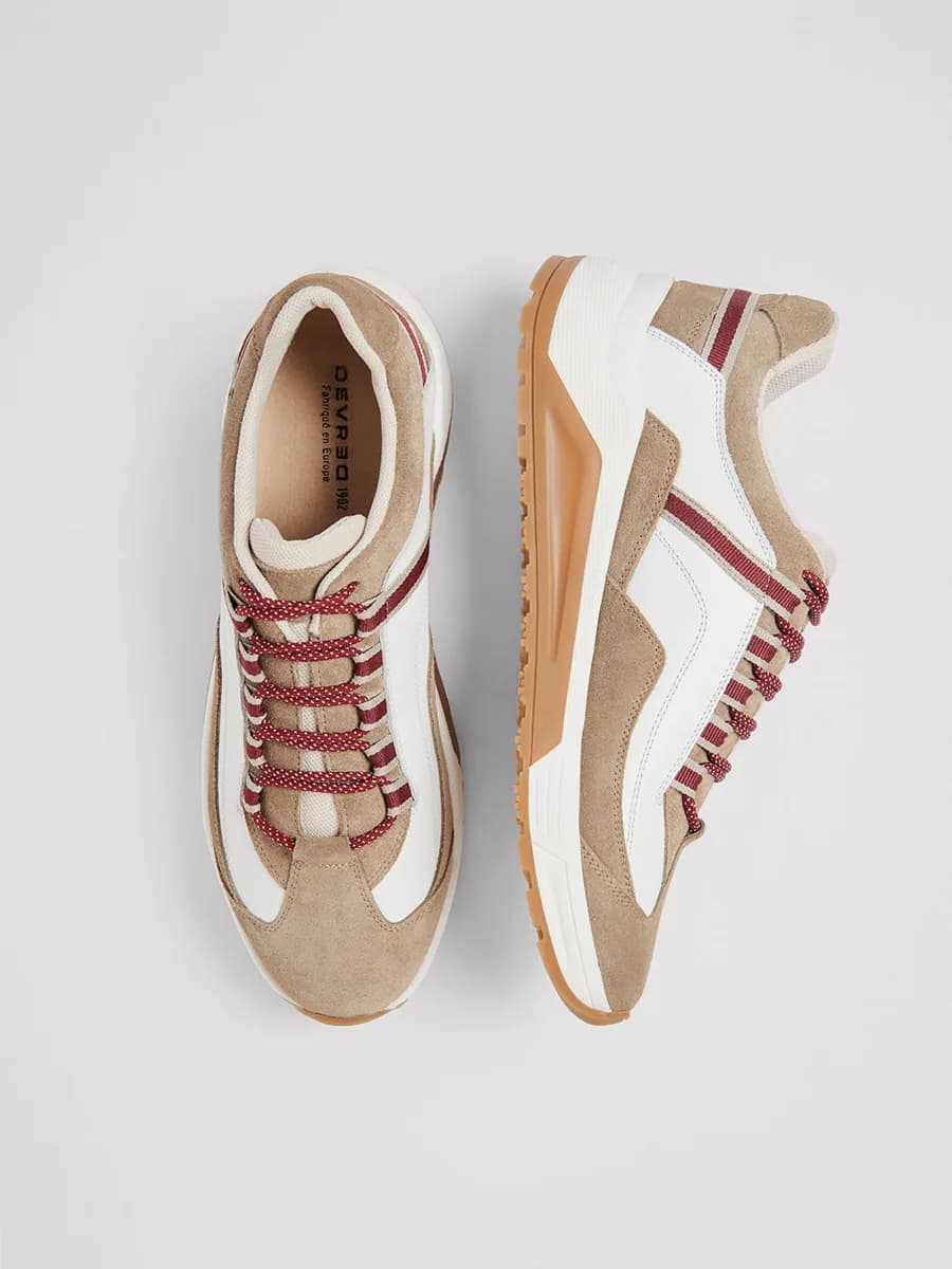 Baskets en cuir