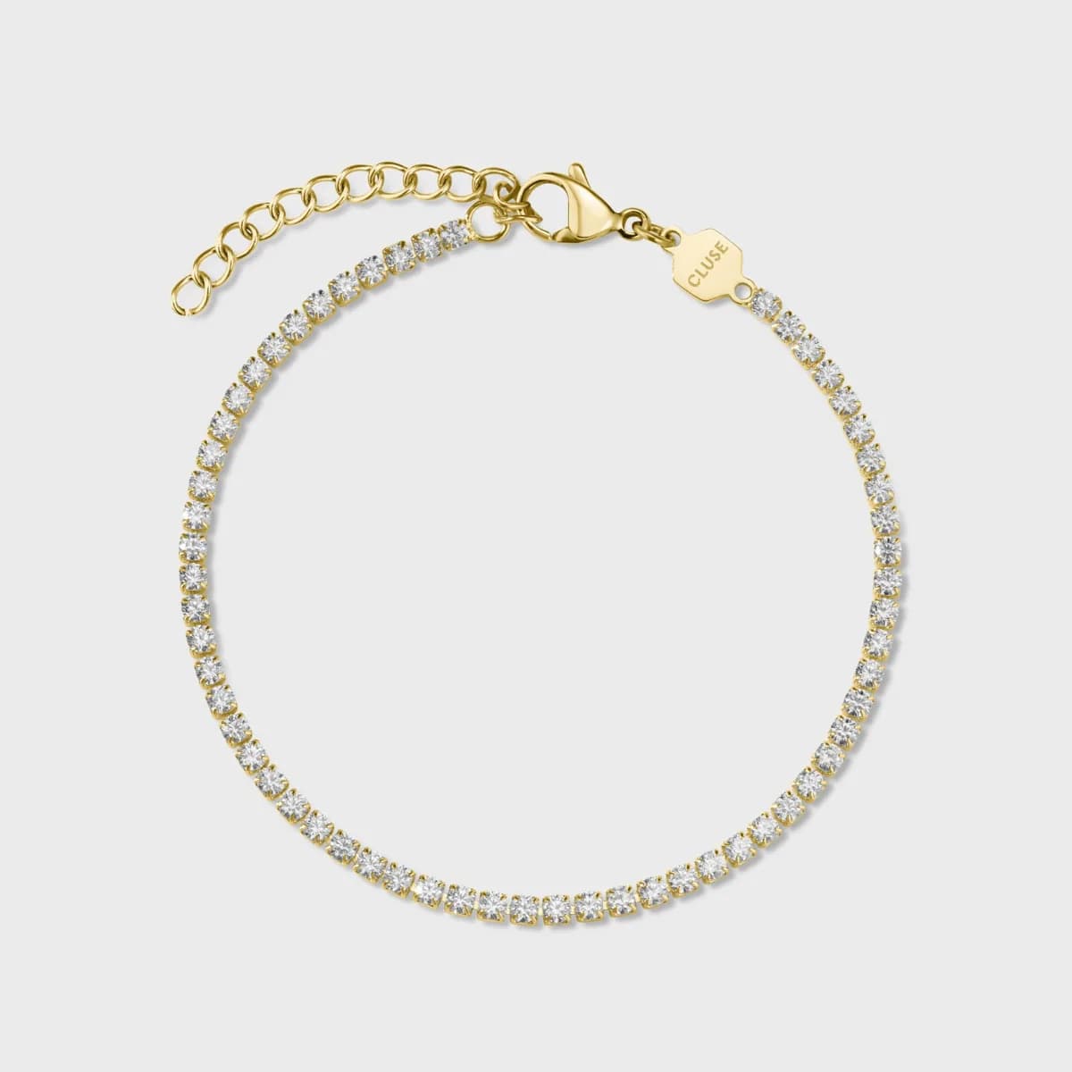 Élevé Tennis Bracelet, Gold Colour