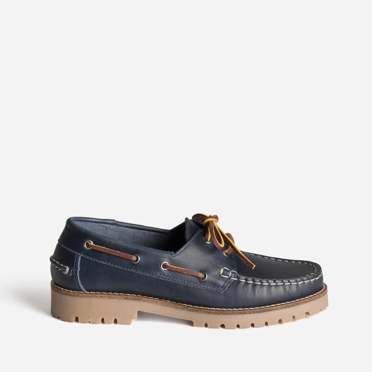 Chaussure-bateau marine cuir
