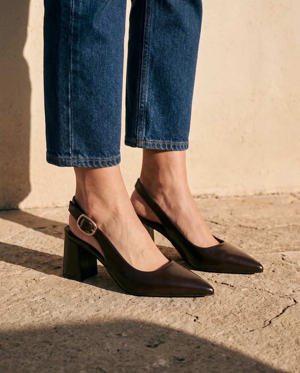 Slingback Thais Marron