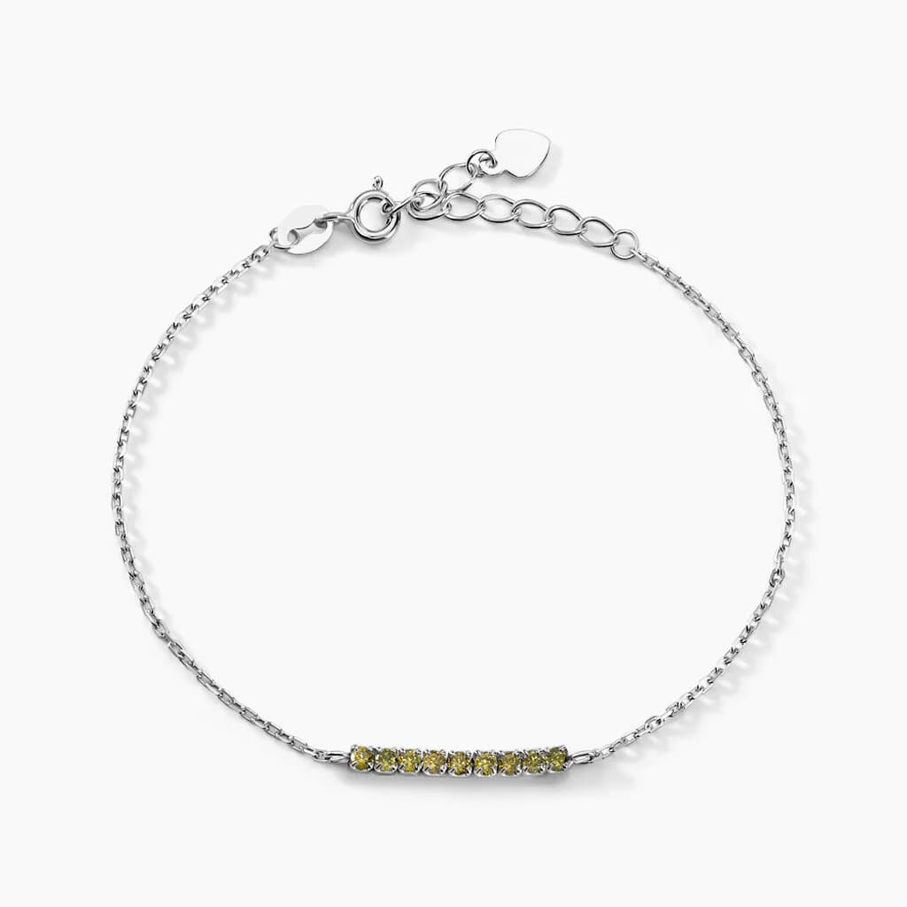Bracelet Rio Tennis Argent Blanc Oxyde De Zirconium