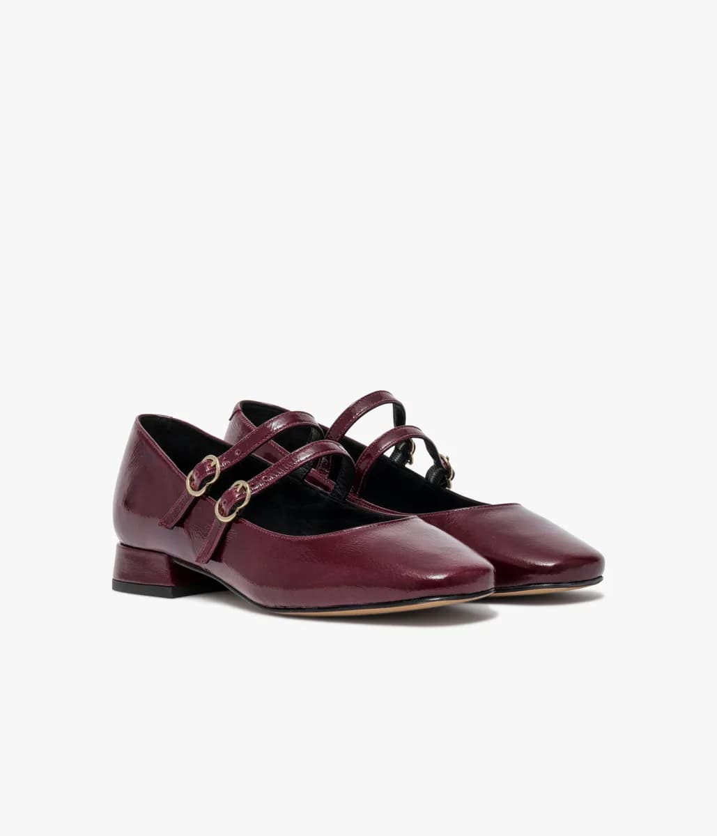 Ballerine Bonnie lie-de-vin