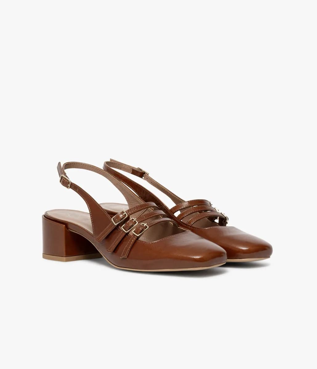 Babies slingback Demi camel