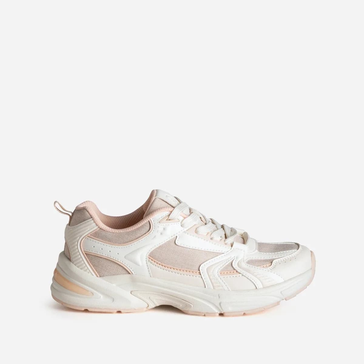 Tennis blanche et saumon