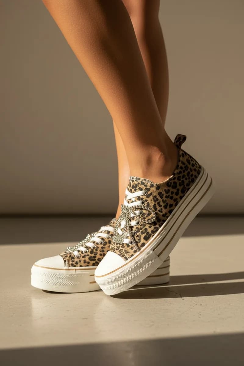 Baskets Mareike Leopard