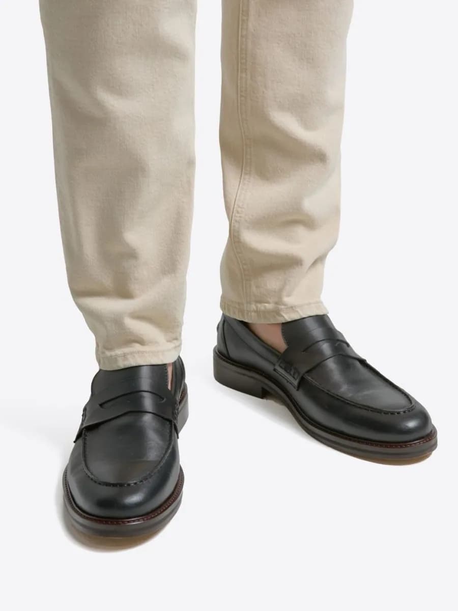 Mocassins en cuir