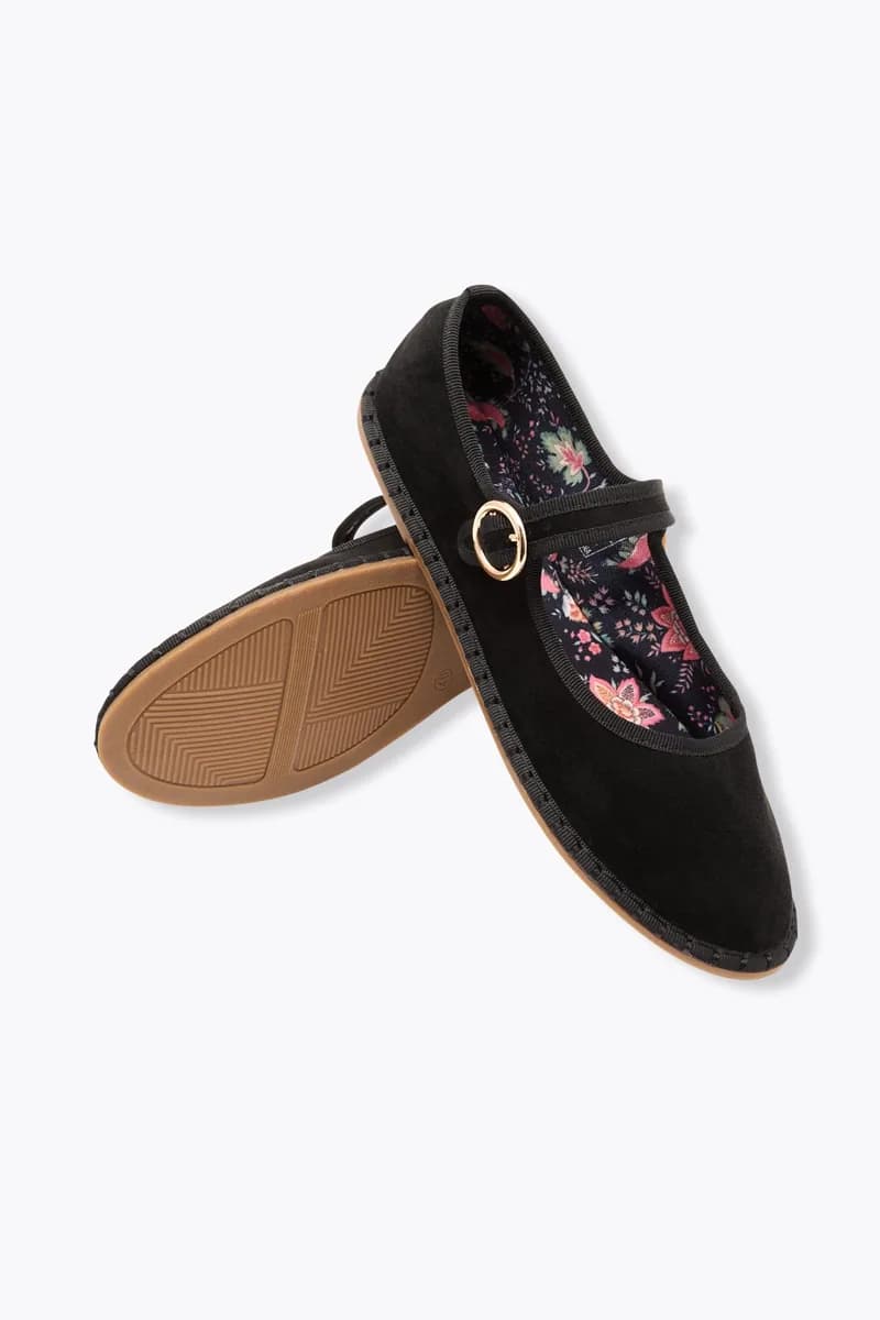 Babies en velours uni Femme