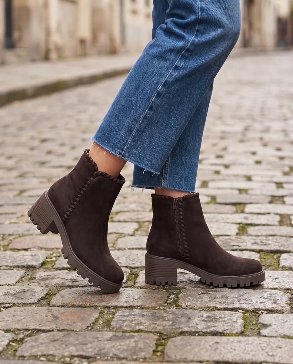 Boots Isoline Marron