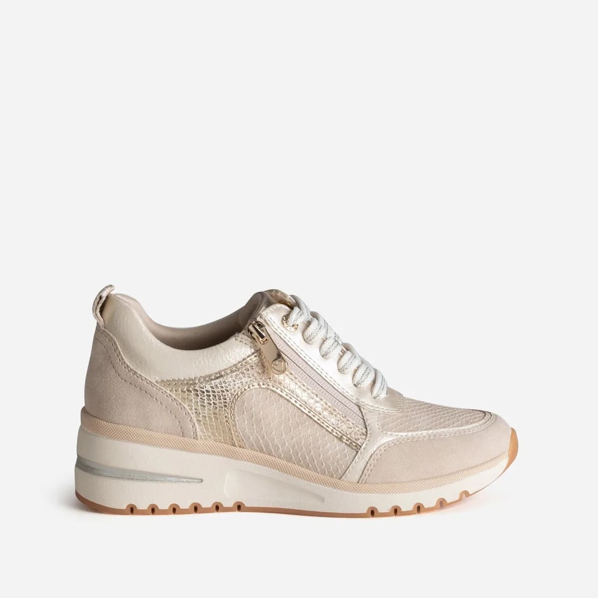 Tennis MARCO TOZZI beige multi-matières