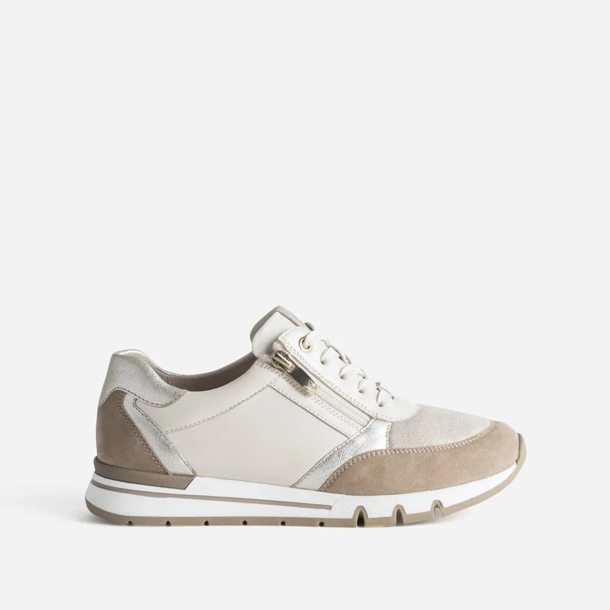 Tennis CAPRICE beige cuir