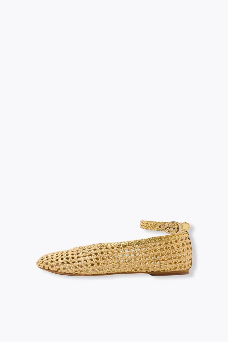 Ballerines en macramé irisé