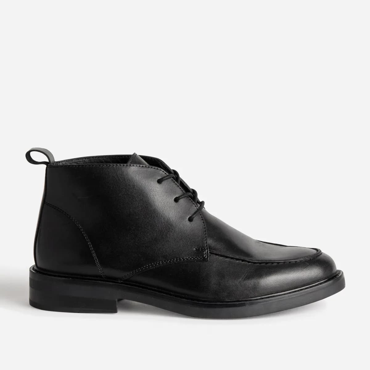 Chukka boots plateau noir cuir