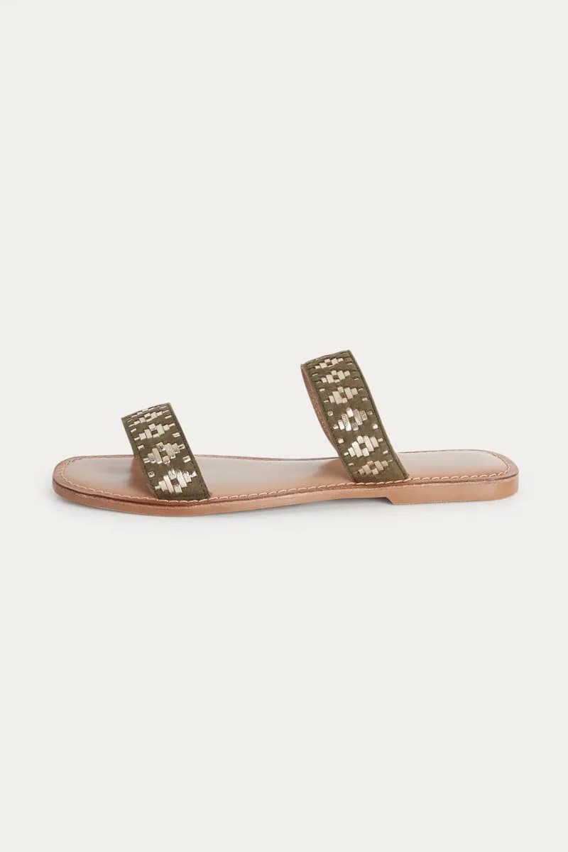 Mules irisées Femme
