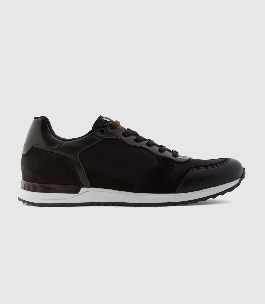 Sneakers en cuir noir "Cael"