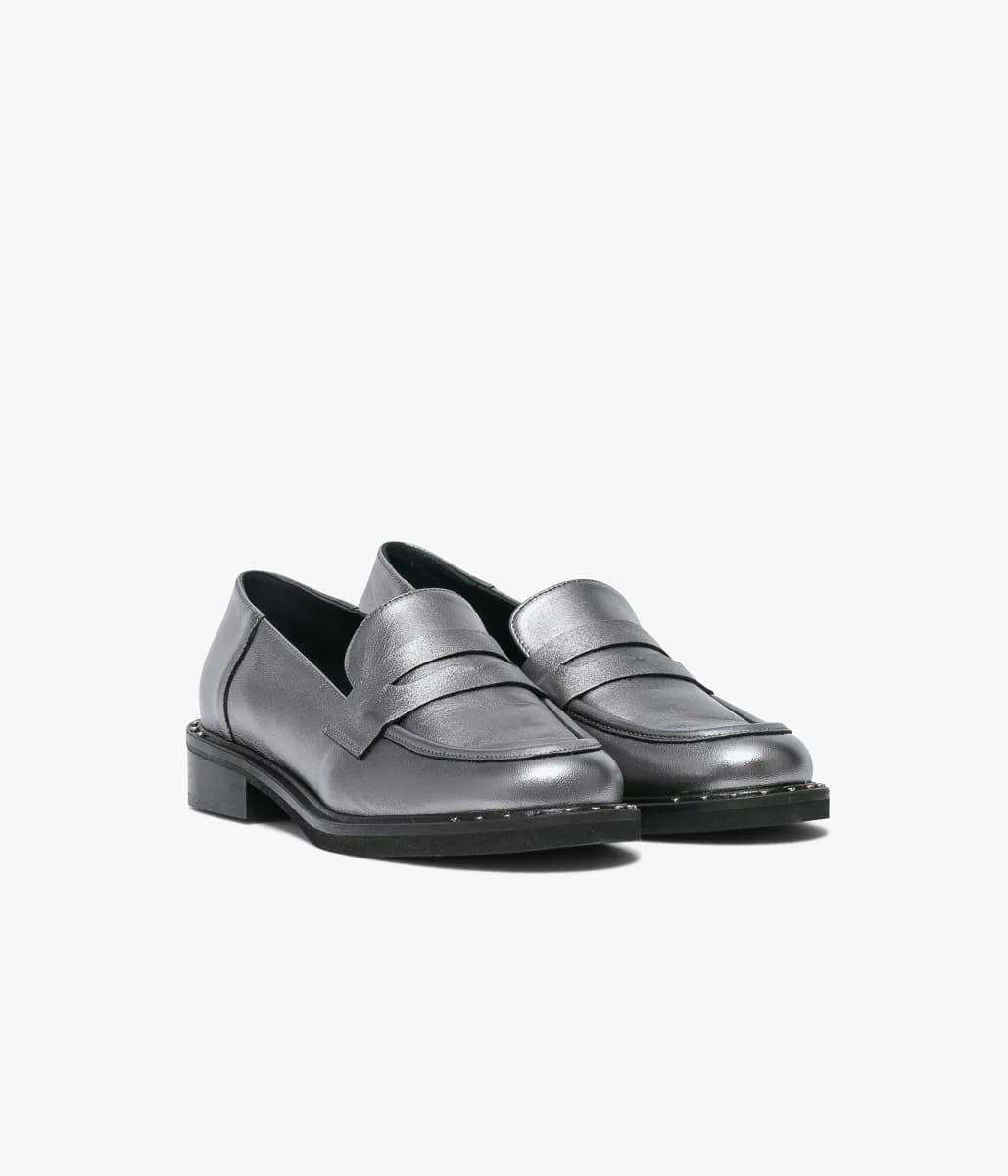 Mocassin Ally argent
