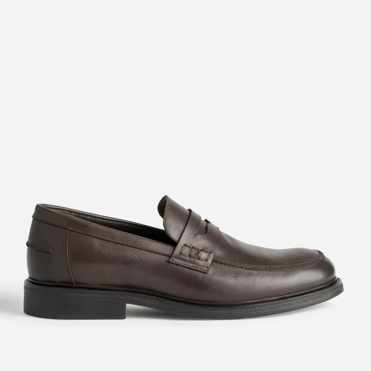 Mocassin marron cuir