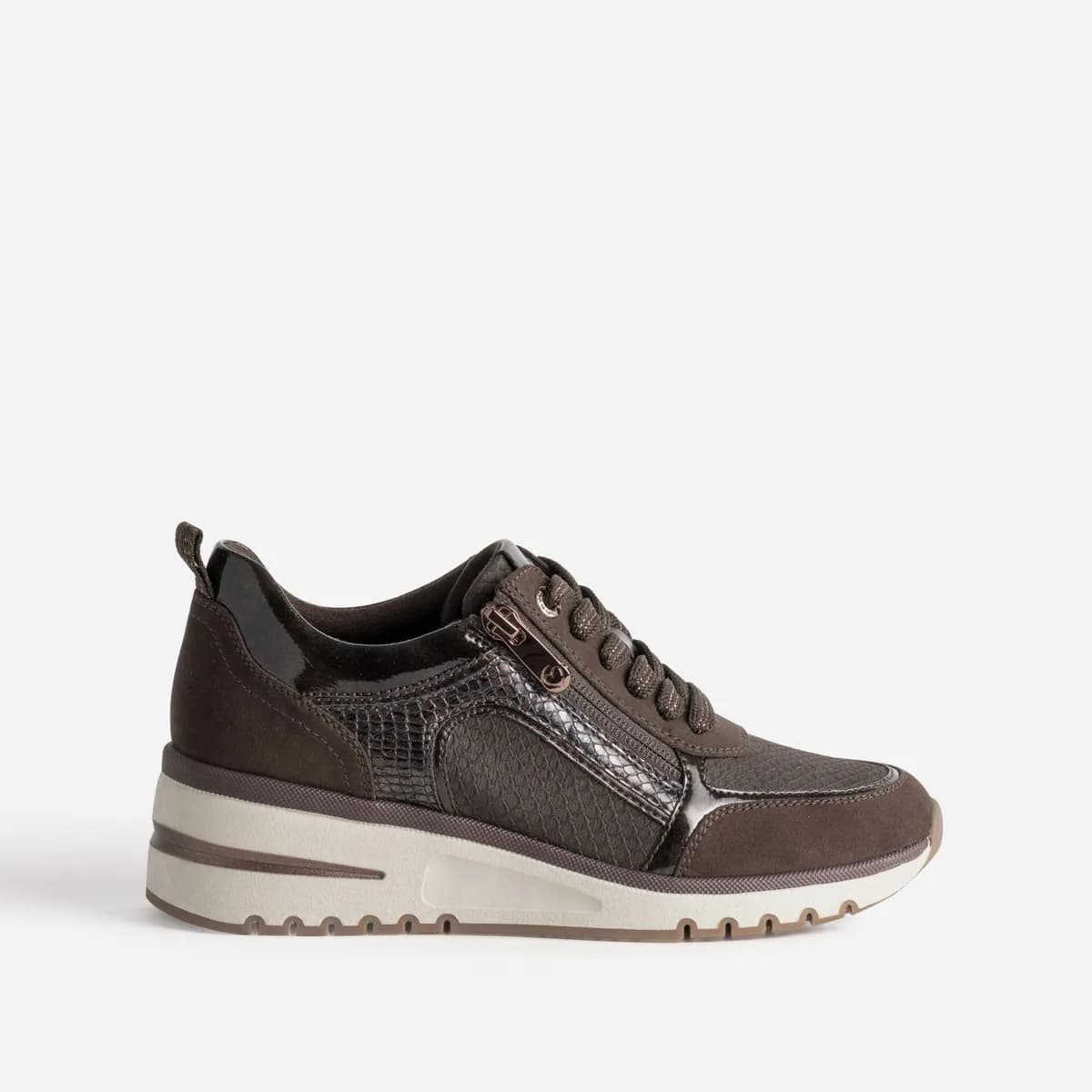 Tennis MARCO TOZZI marron multi-matières