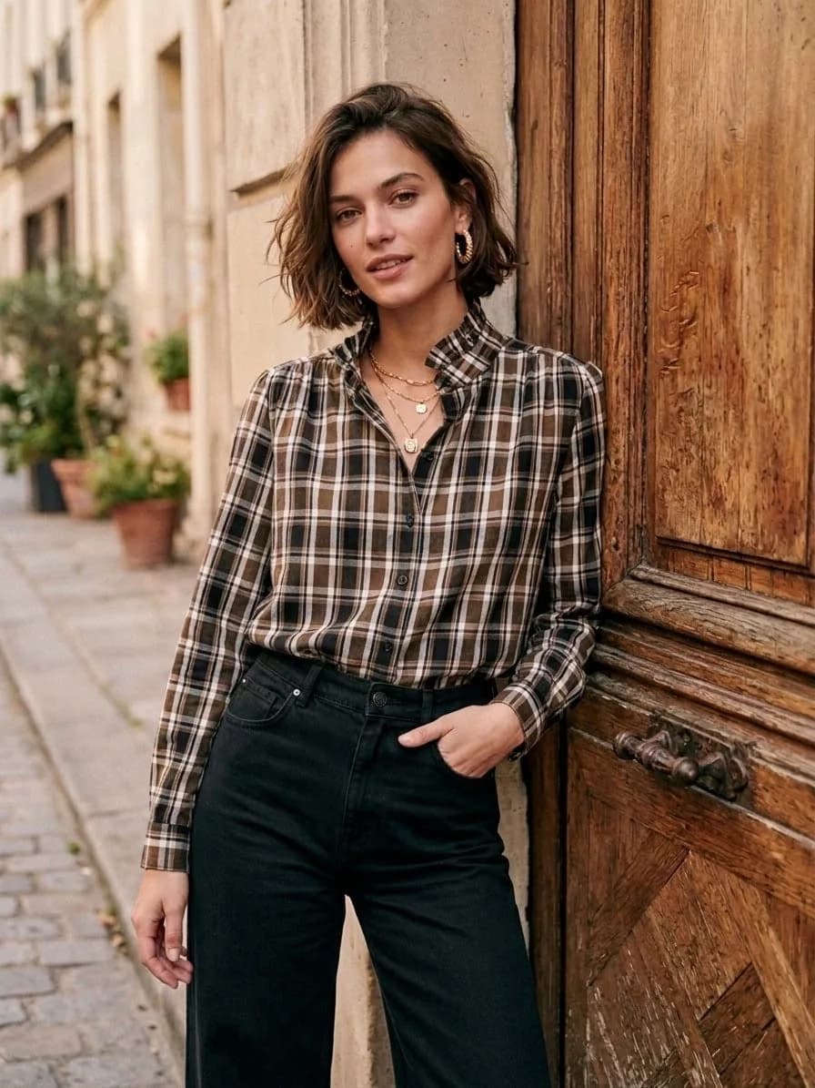 Chemise Xara Marron